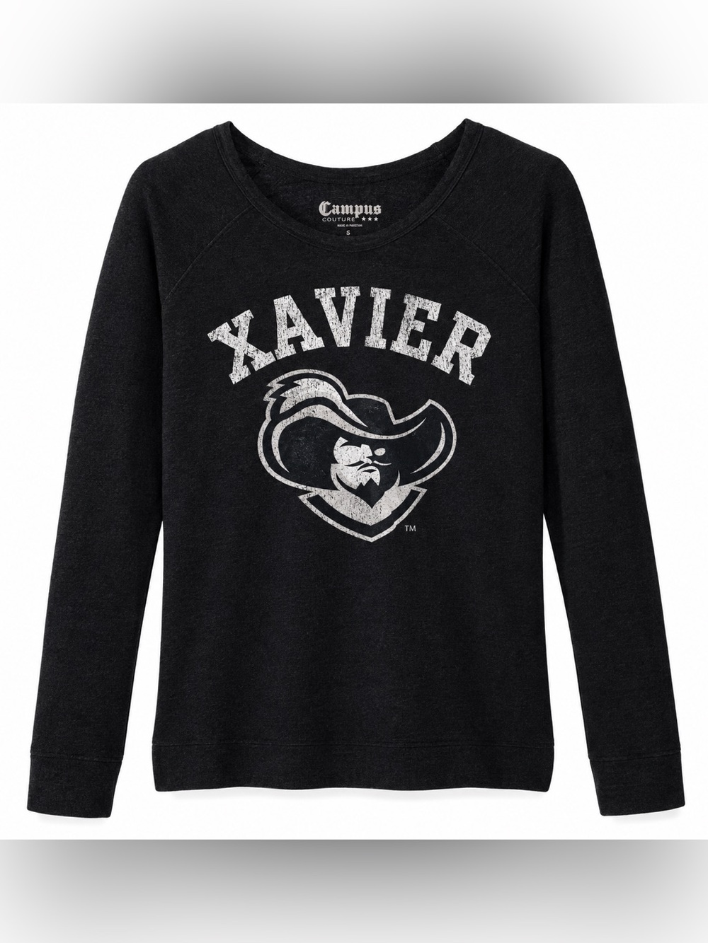 NWT [Campus Couture] Xavier Musketeers NCAA Long Sleeve Graphic Sweater Womens S